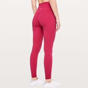 Lulu Lemon Align Full Length 28” Ruby Red